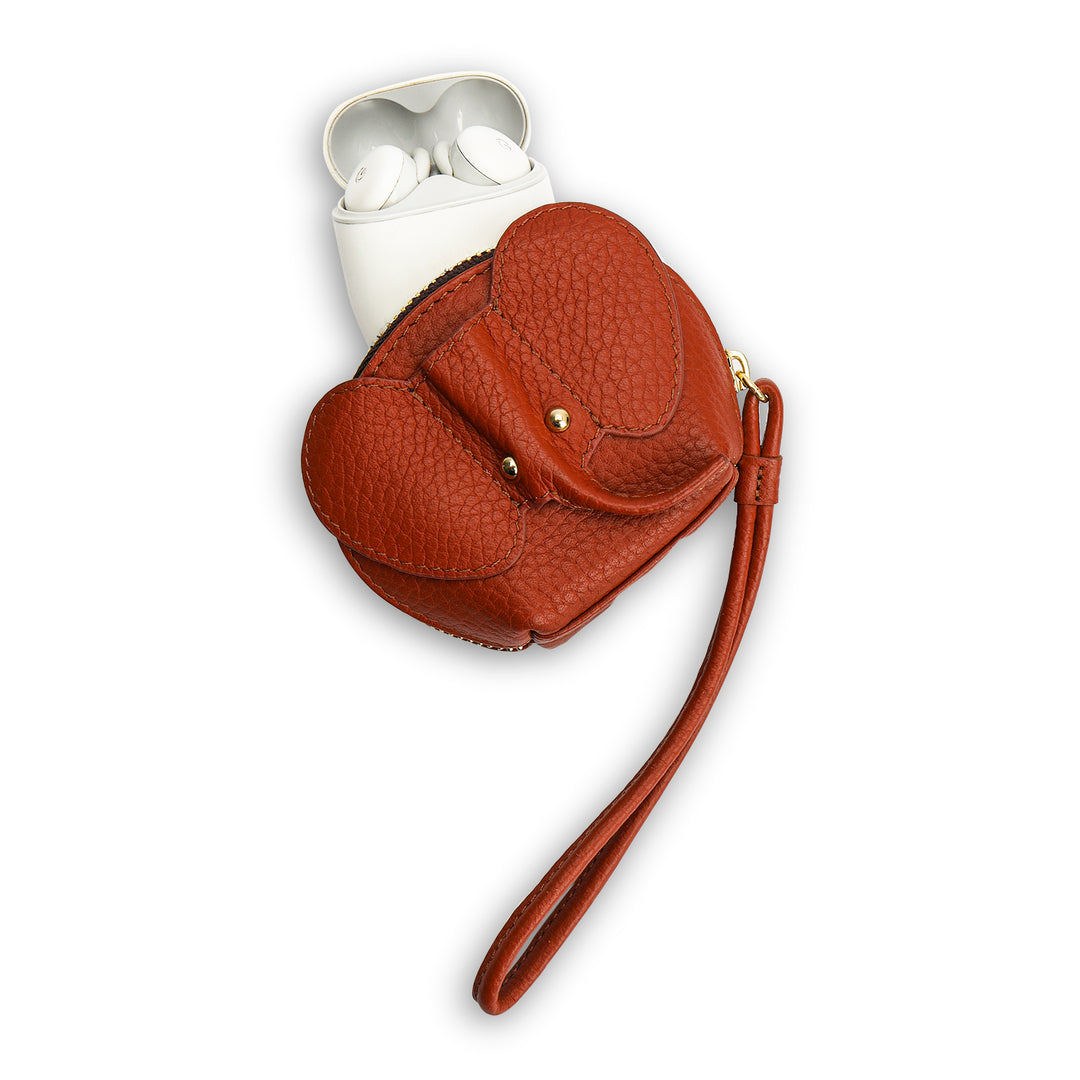 Wax Leather Bag Hanging - Brick