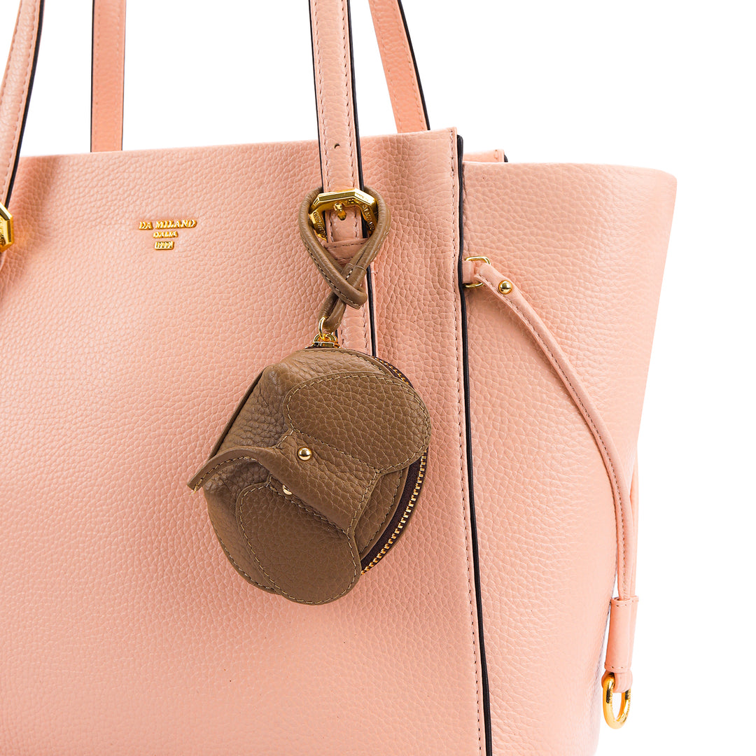 Wax Leather Bag Hanging - Greyish Taupe
