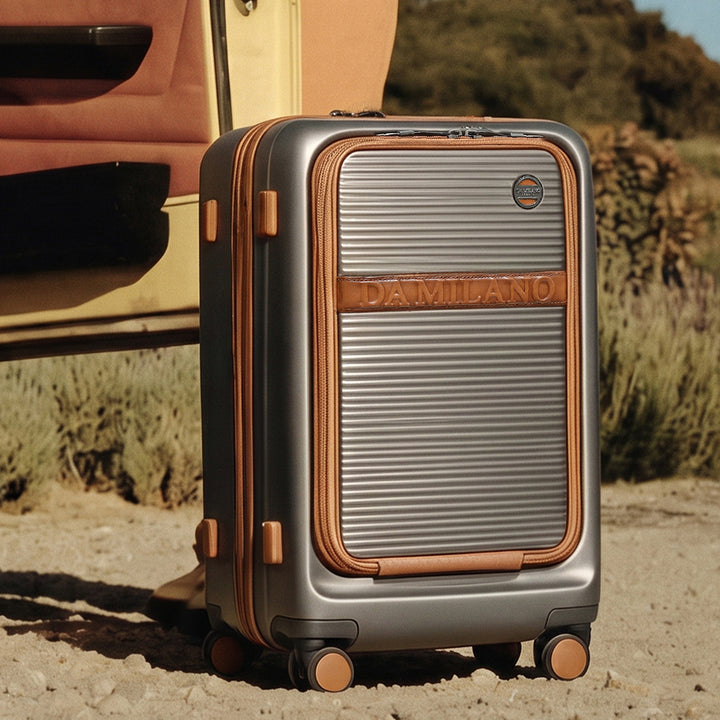 Viaggio Cabin Trolley - Grey & Cognac