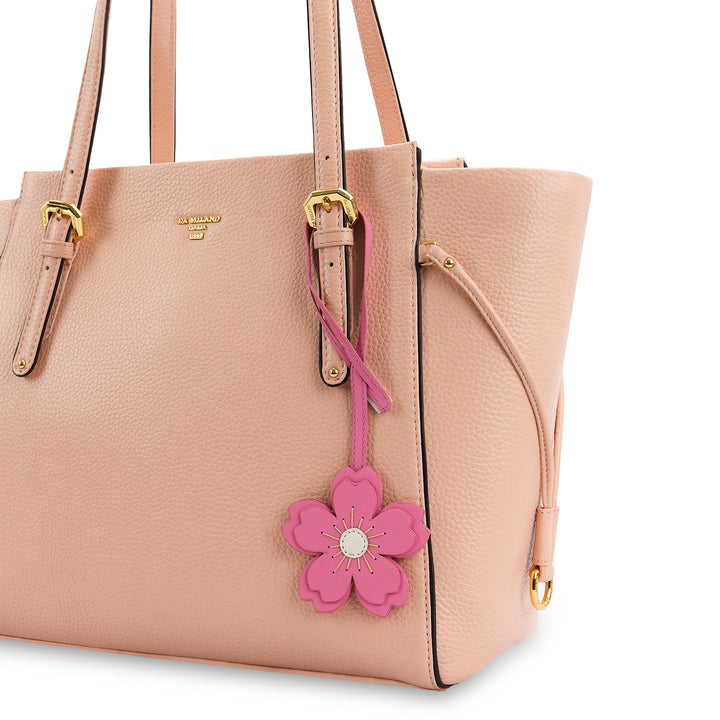 Plain Leather Bag Hanging - Pink