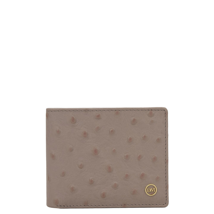 Ostrich Leather Gift Set - Light Grey