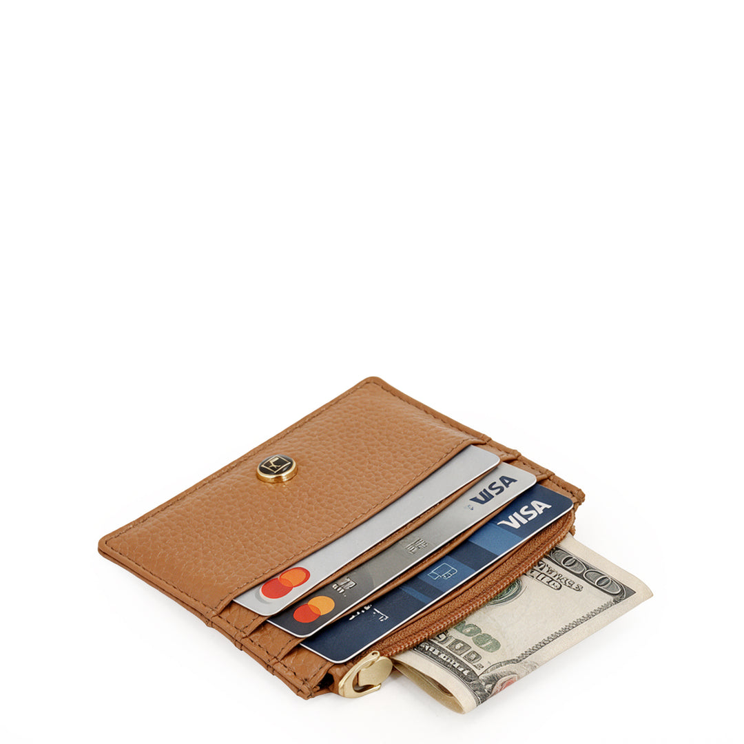 6 Slot Card Case - Caramel
