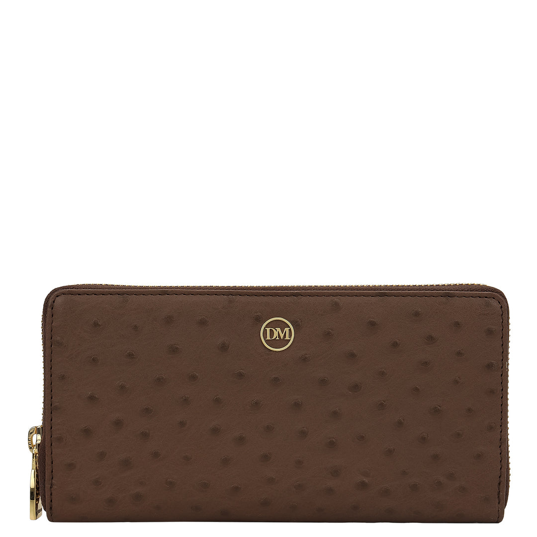 Ostrich Leather Gift Set - Walnut