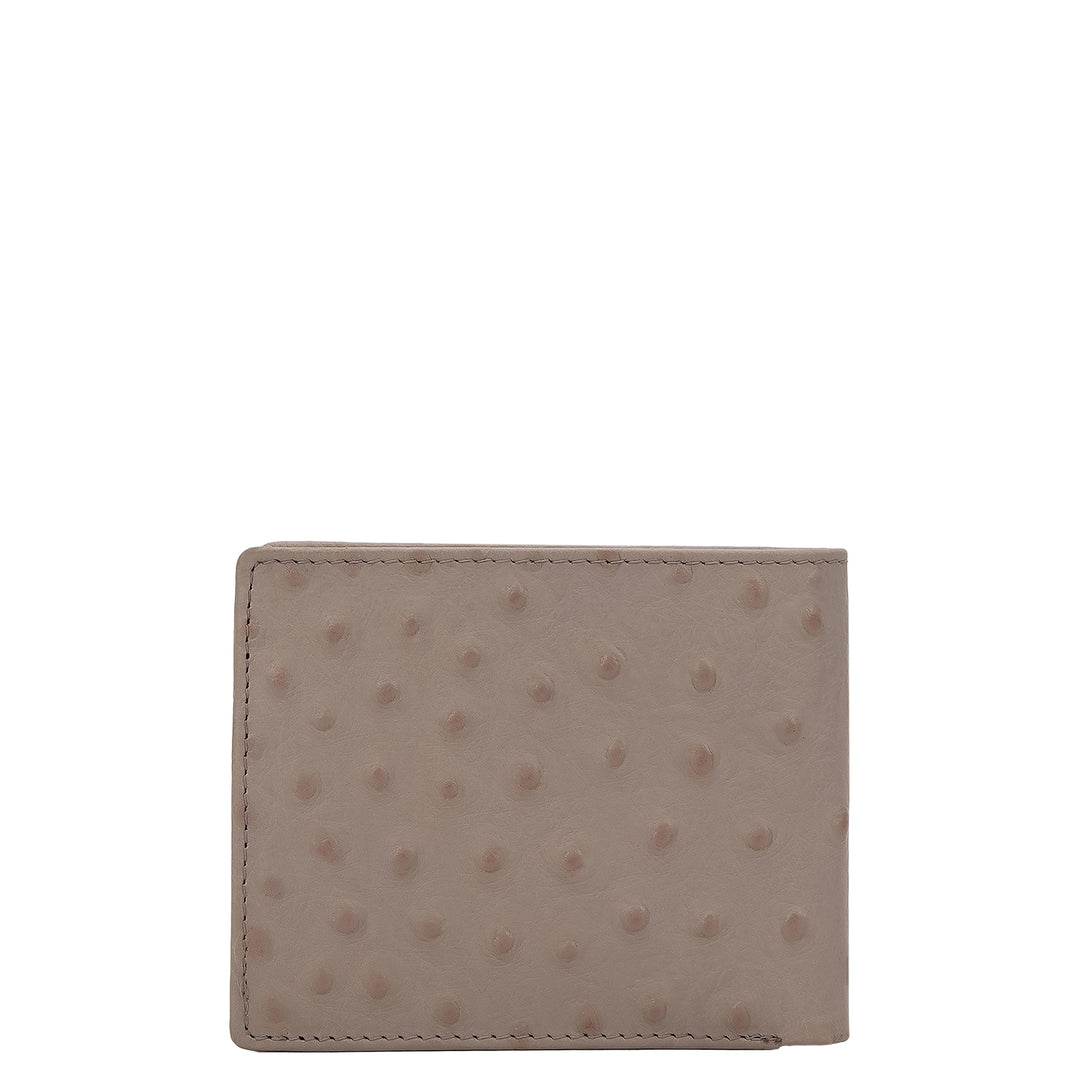 Ostrich Leather Gift Set - Light Grey