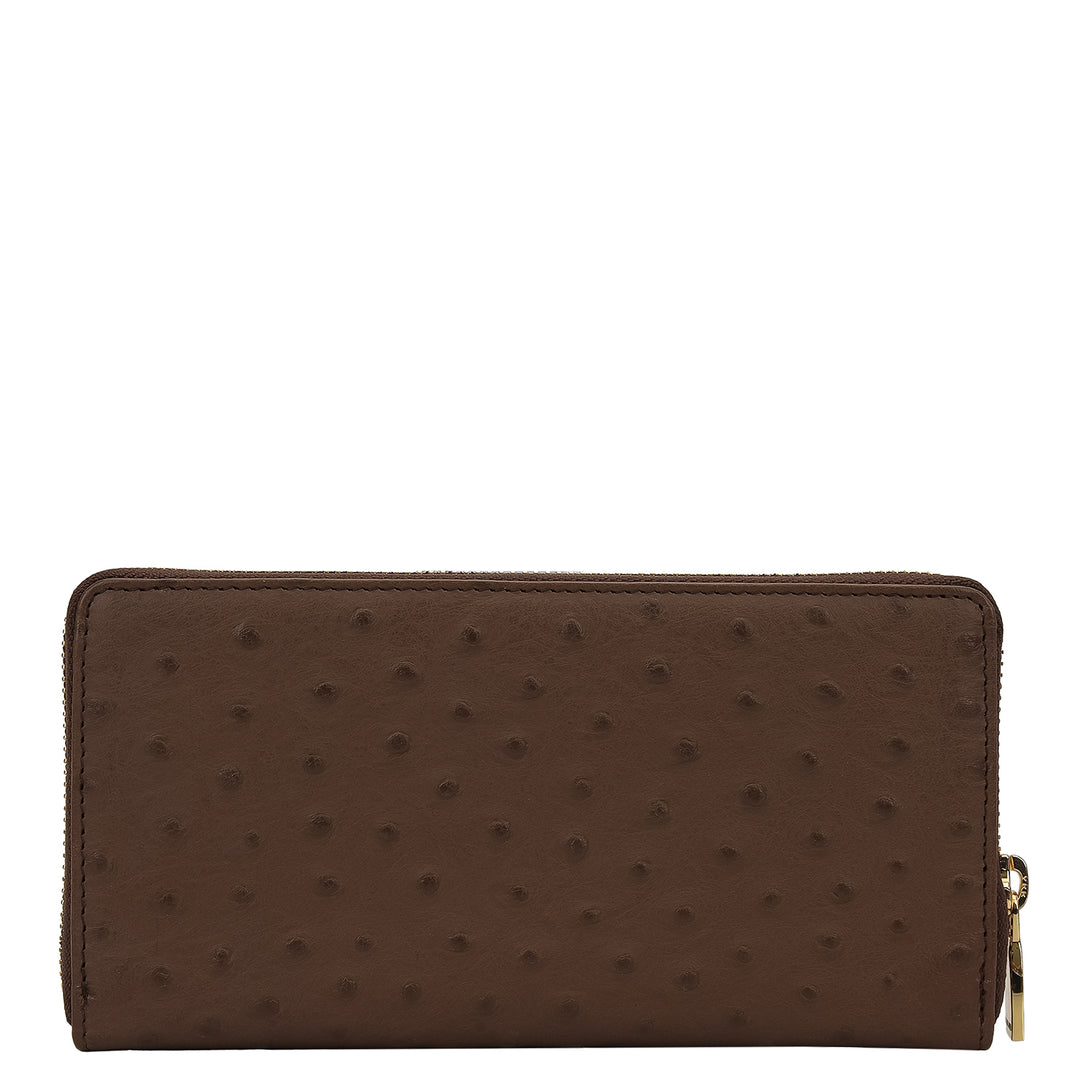 Ostrich Leather Gift Set - Walnut