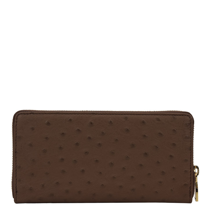 Ostrich Leather Gift Set - Walnut