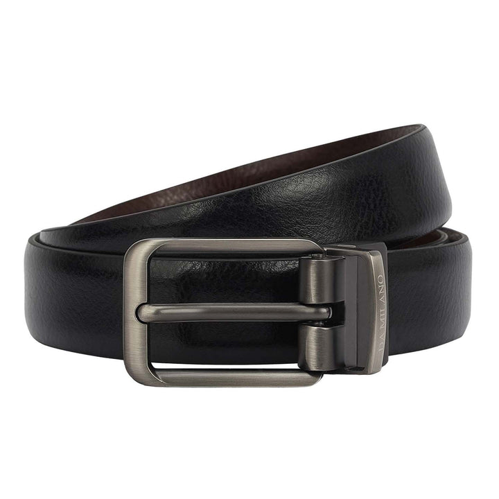 Formal Wax Leather Reversible Ladies Belt - Black & Brown