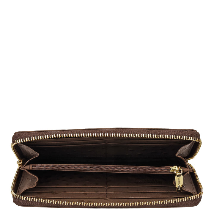 Ostrich Leather Gift Set - Walnut