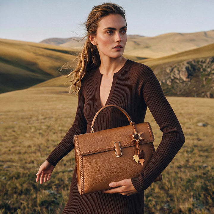 Plume Top Handle Bag (M)