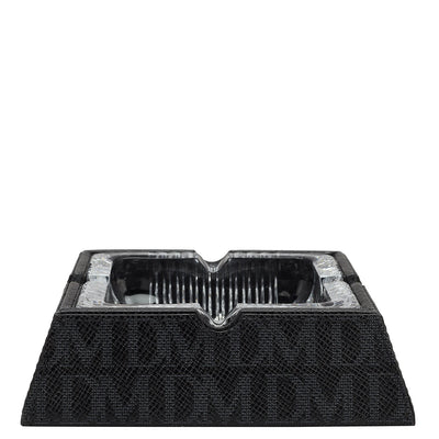 Monogram Leather Ash Tray - Black