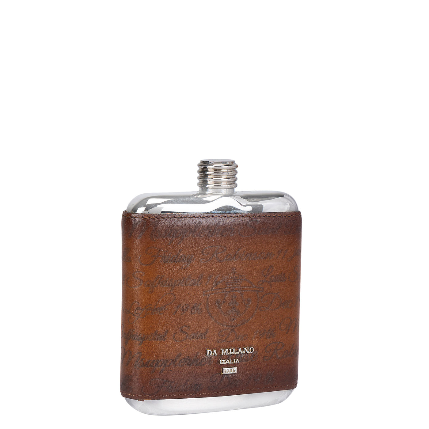Signato Leather Bottle Case - Cognac