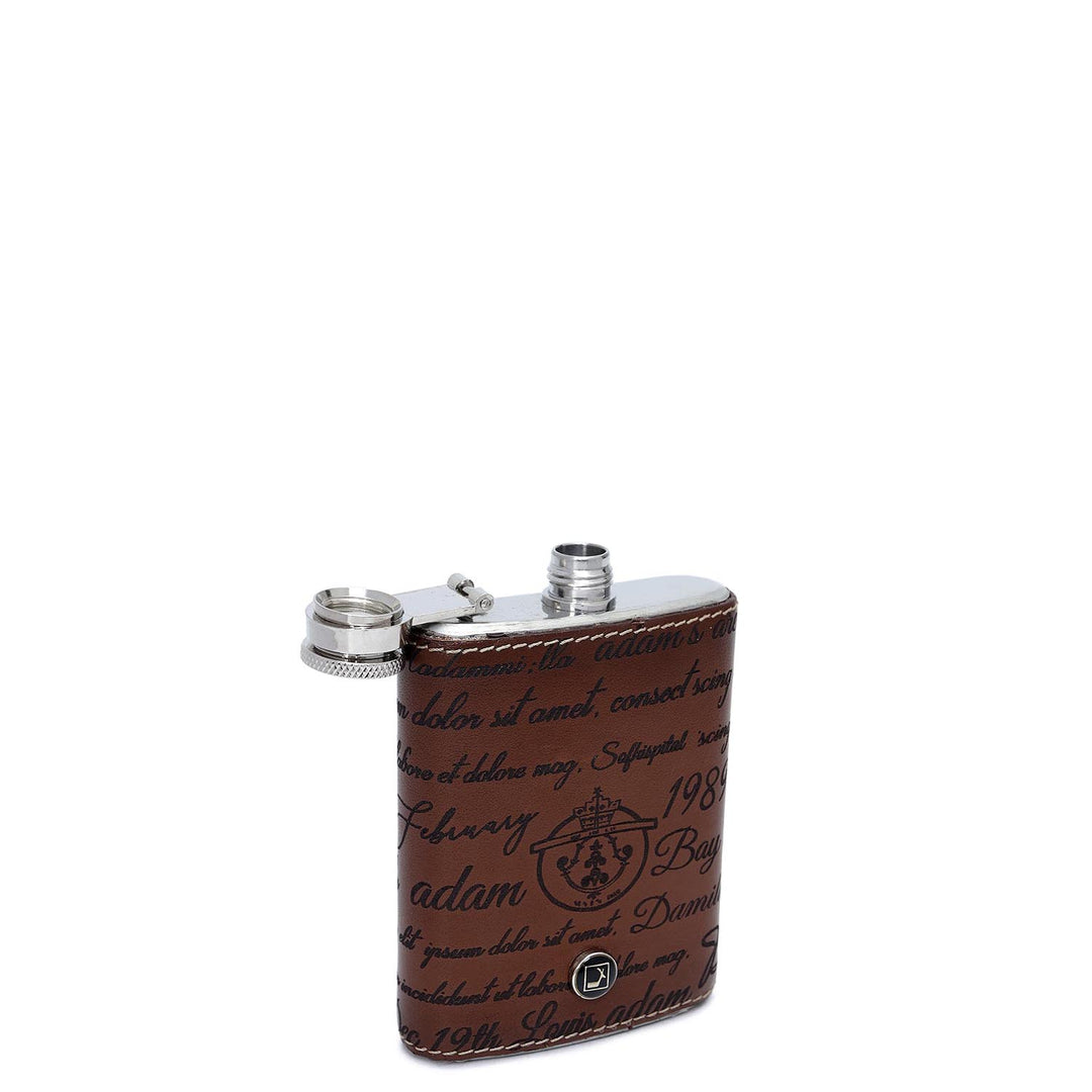 Signato Leather Bottle Case - Cognac