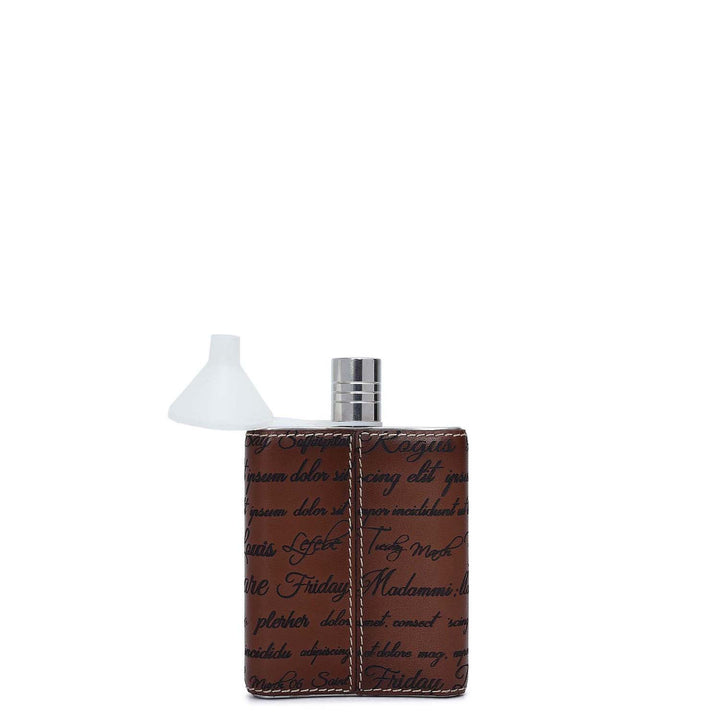 Signato Leather Bottle Case - Cognac