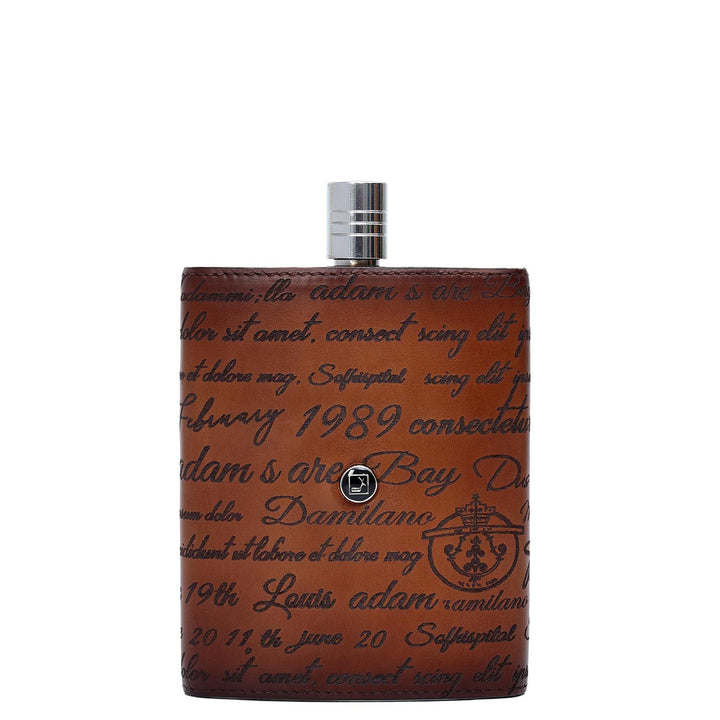 Signato Leather Bottle Case - Cognac