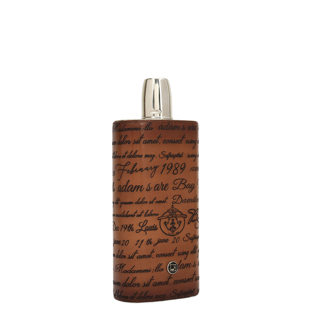 Signato Leather Bottle Case - Cognac