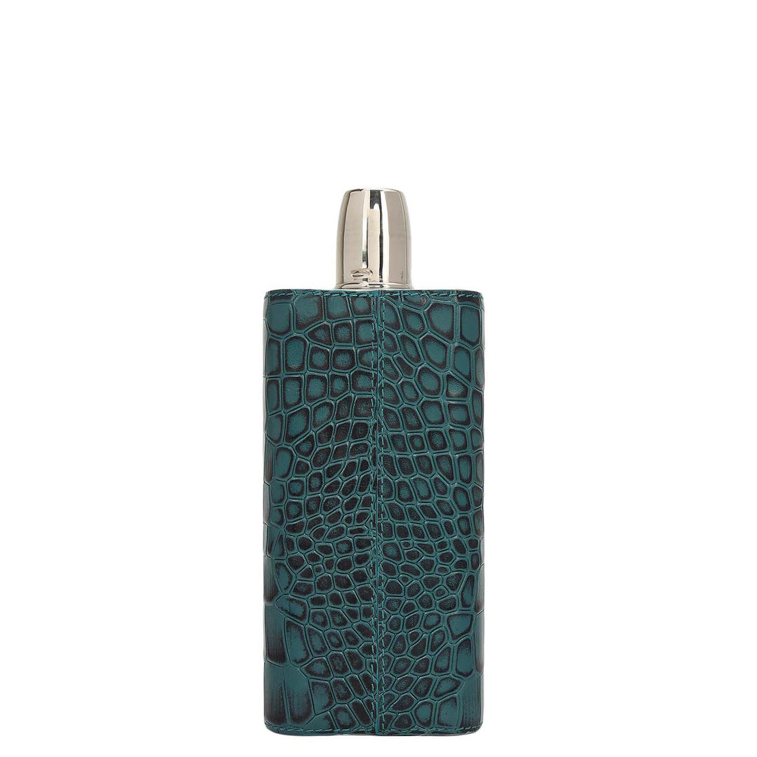 Croco Leather Bottle Case - Octane