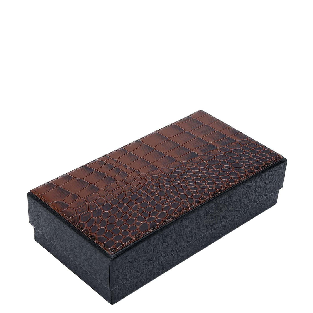 Croco Leather Bottle Case - Date