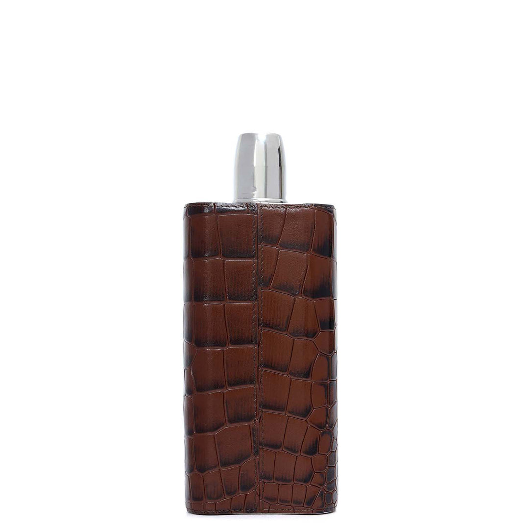 Croco Leather Bottle Case - Date