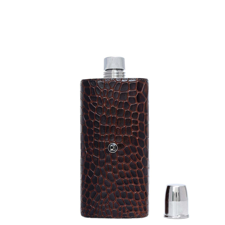 Croco Leather Bottle Case - Date