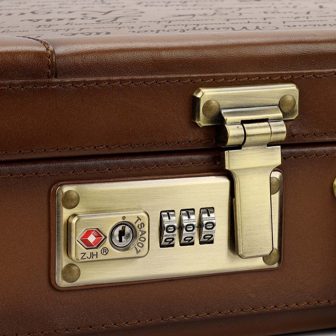 Signato Leather Brief Case - Cognac