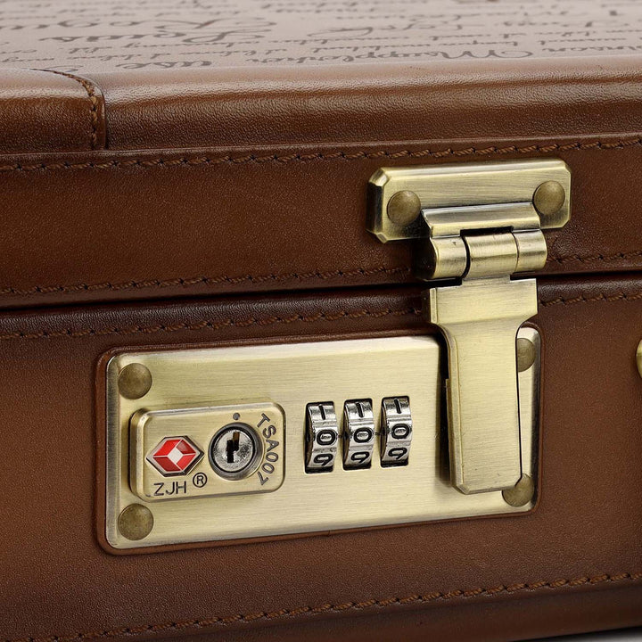 Signato Leather Brief Case - Cognac