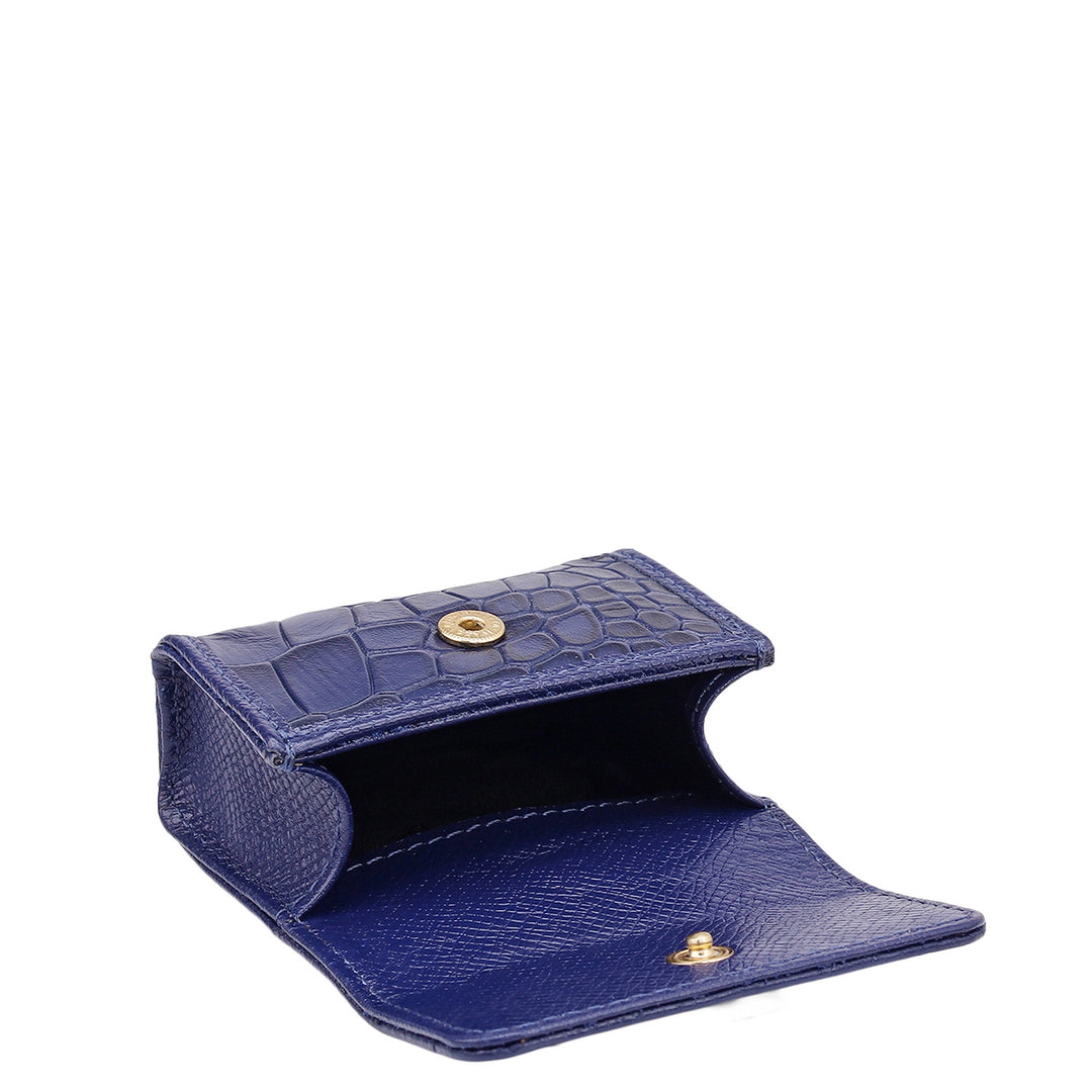 Croco Leather Bag Hanging - Ink Blue