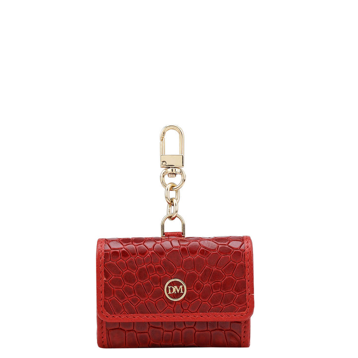 Croco Leather Bag Hanging - Red
