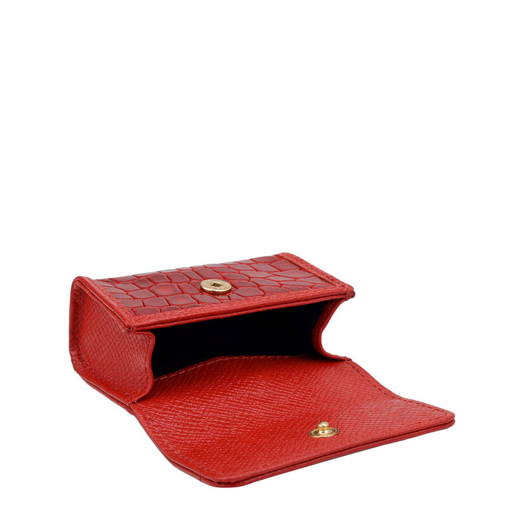Croco Leather Bag Hanging - Red