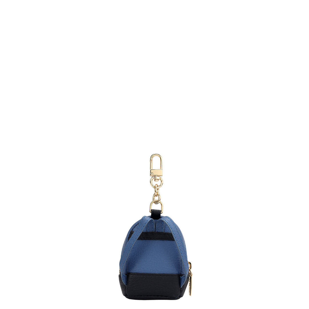 Wax Leather Bag Hanging - Arctic Blue