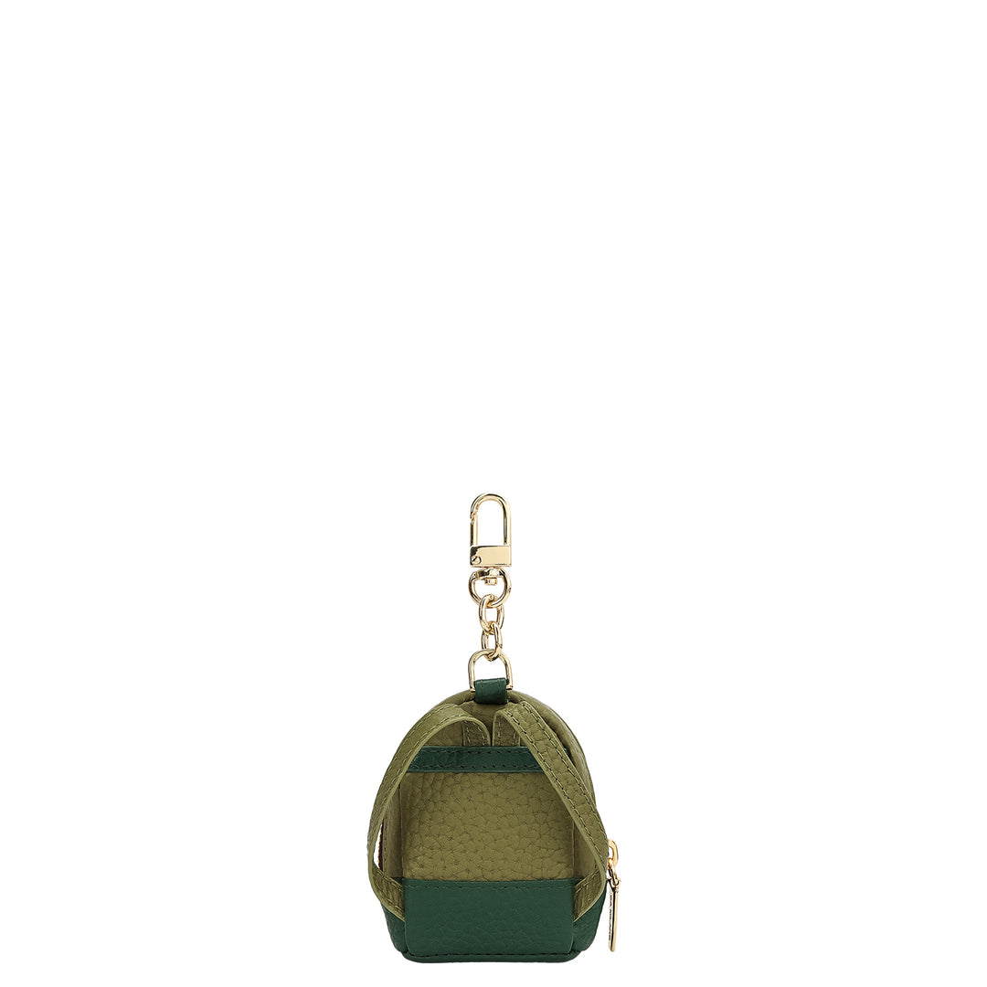 Wax Leather Bag Hanging - Fern