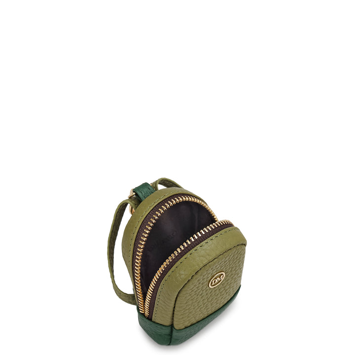 Wax Leather Bag Hanging - Fern