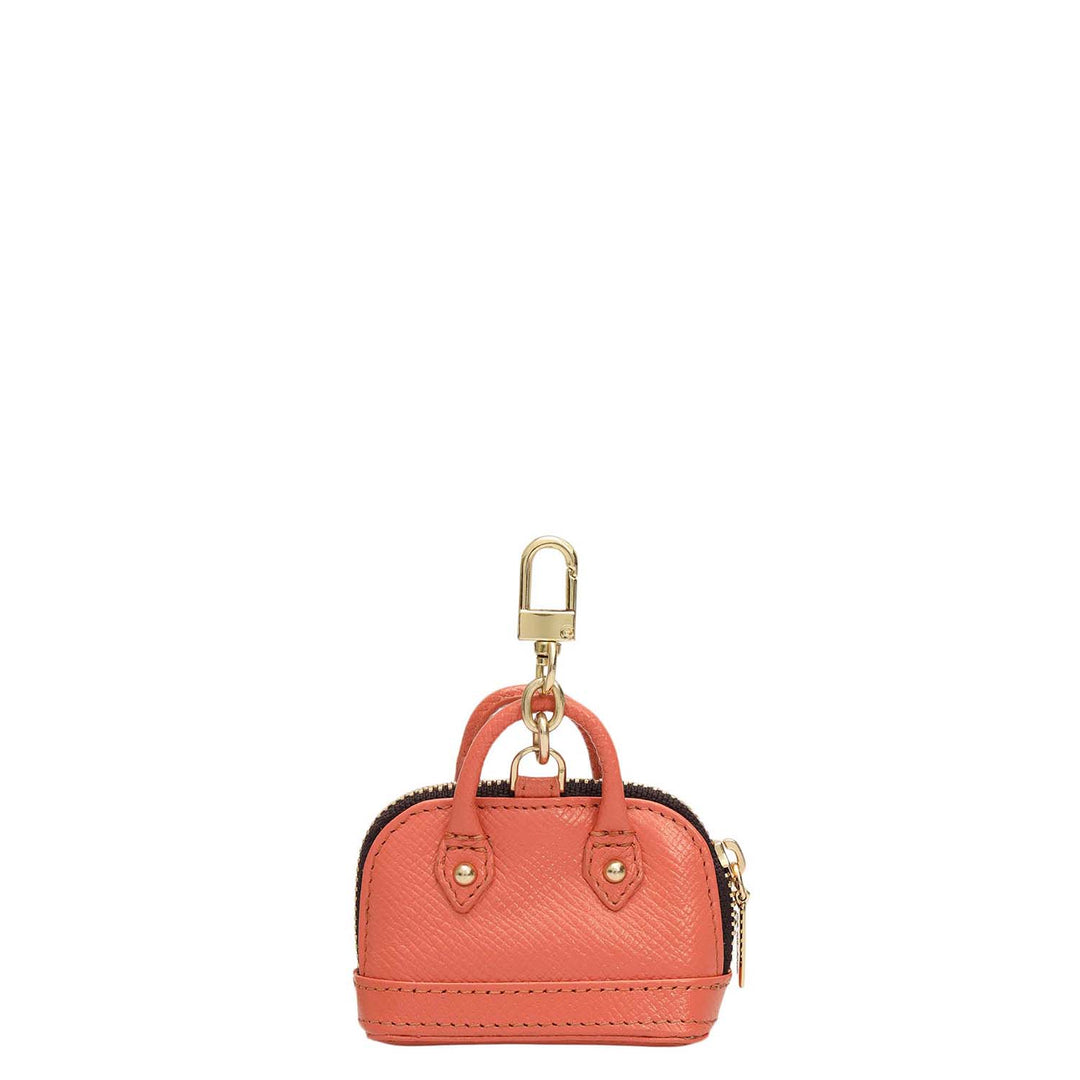 Franzy Leather Bag Hanging - Salmon