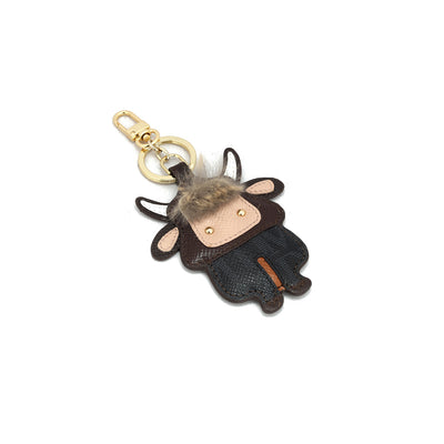 Monogram Franzy Leather Bag Hanging - Black
