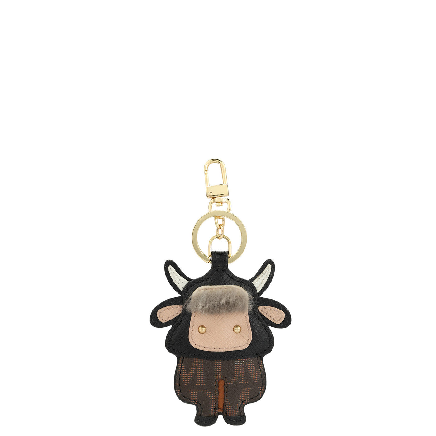 Monogram Franzy Leather Bag Hanging - Chocolate