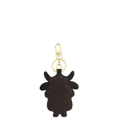 Monogram Franzy Leather Bag Hanging - Chocolate