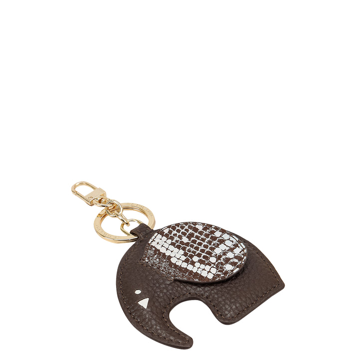 Wax Snake Leather Bag Hanging - Chocolate