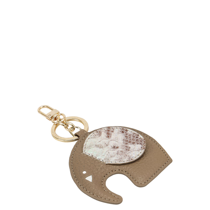 Wax Snake Leather Bag Hanging - Greyish Taupe