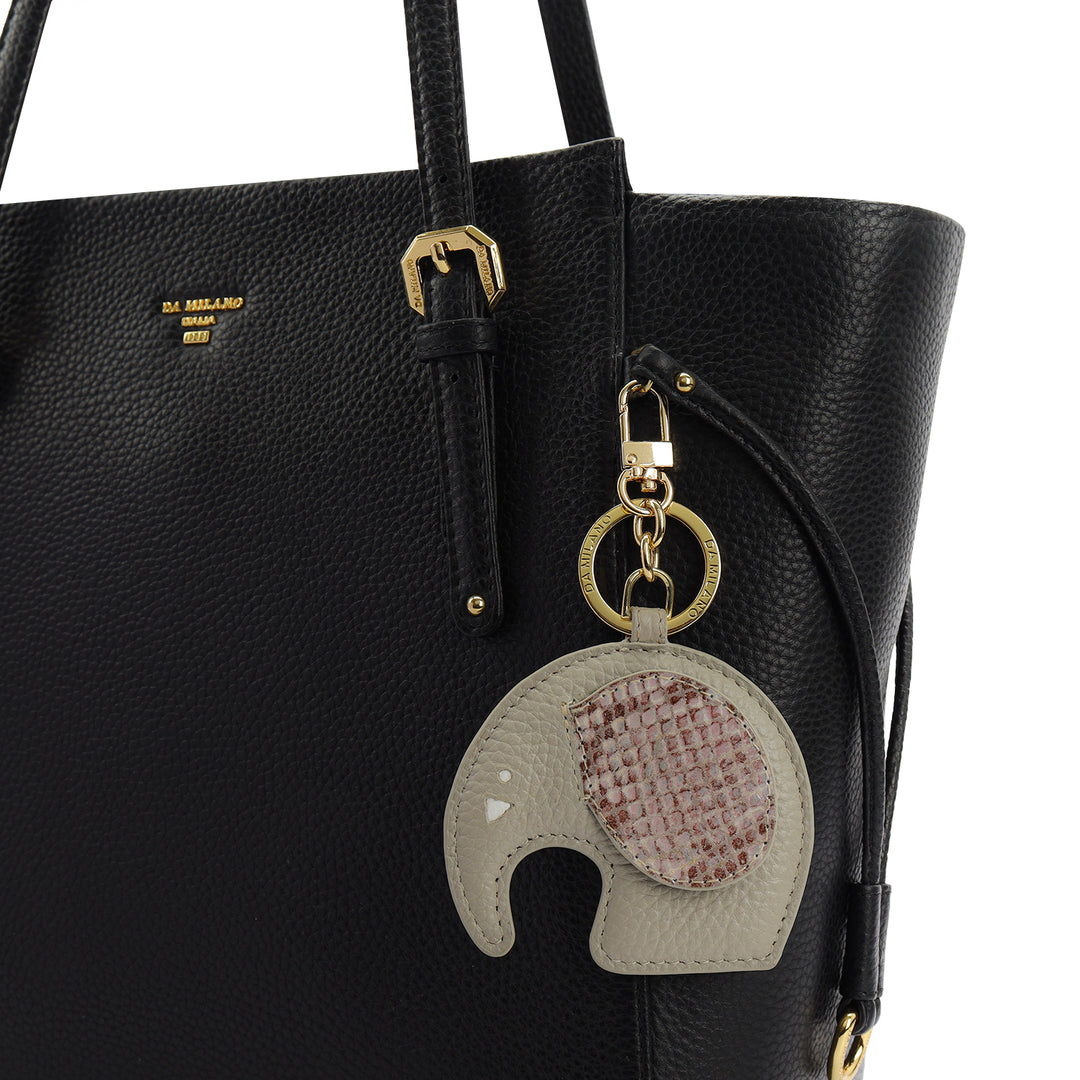 Wax Snake Leather Bag Hanging - Khaki