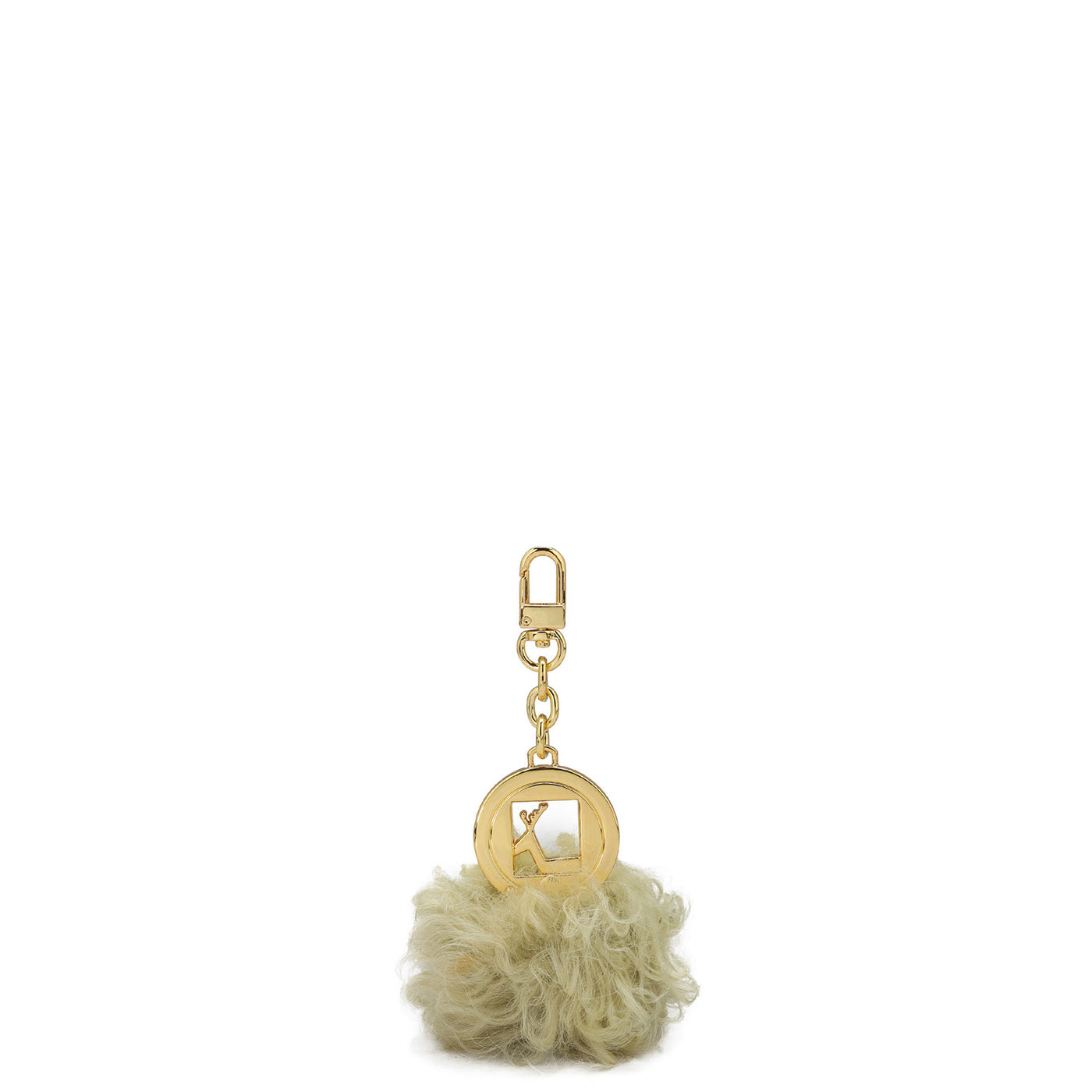 Fur Leather Bag Hanging - Off White