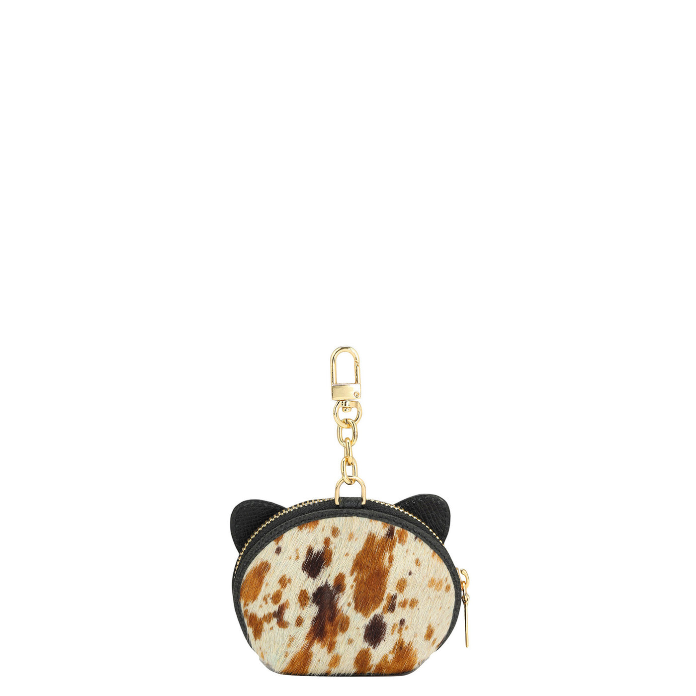 Fur Franzy Leather Bag Hanging - Off White & Cognac