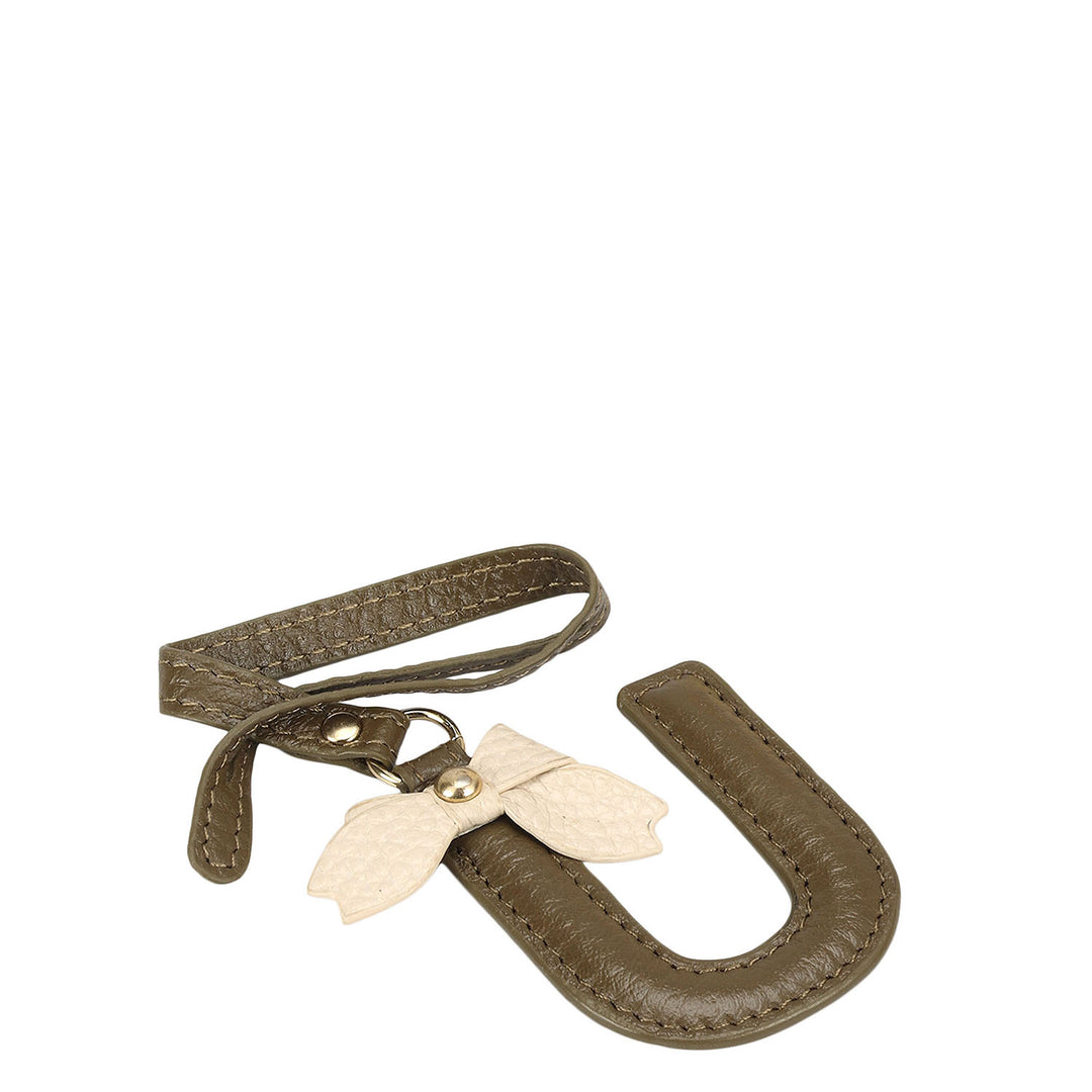 Wax Leather Bag Hanging - Moss