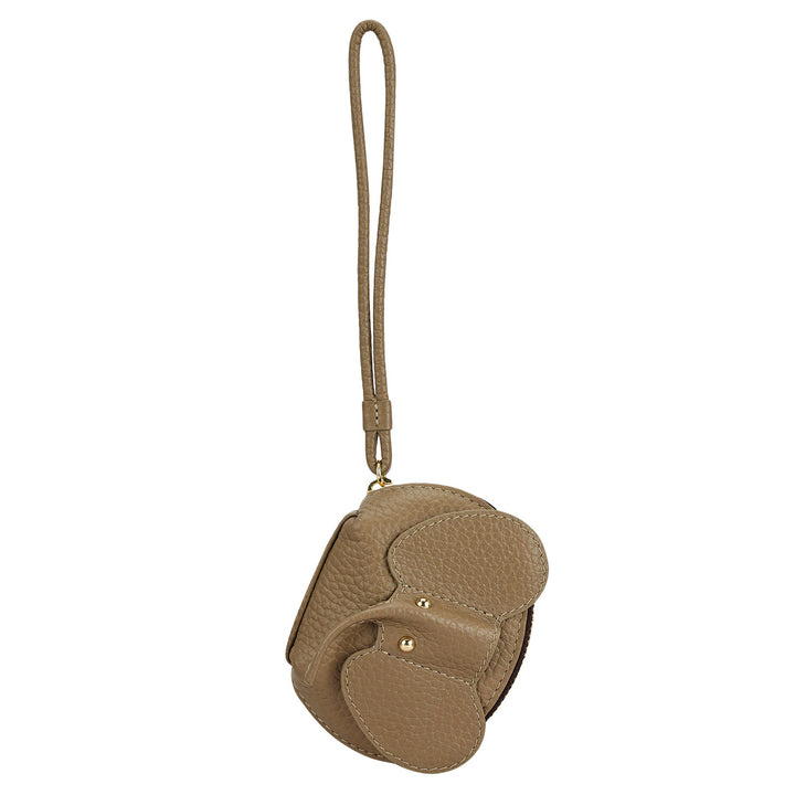 Wax Leather Bag Hanging - Greyish Taupe