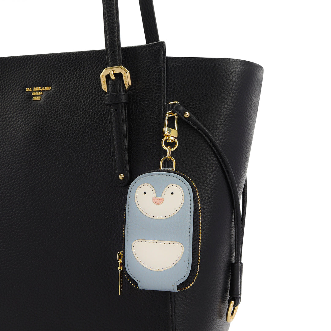 Wax Leather Bag Hanging - Sky Blue