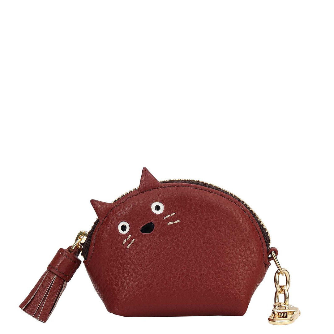 Wax Leather Bag Hanging - Burgundy