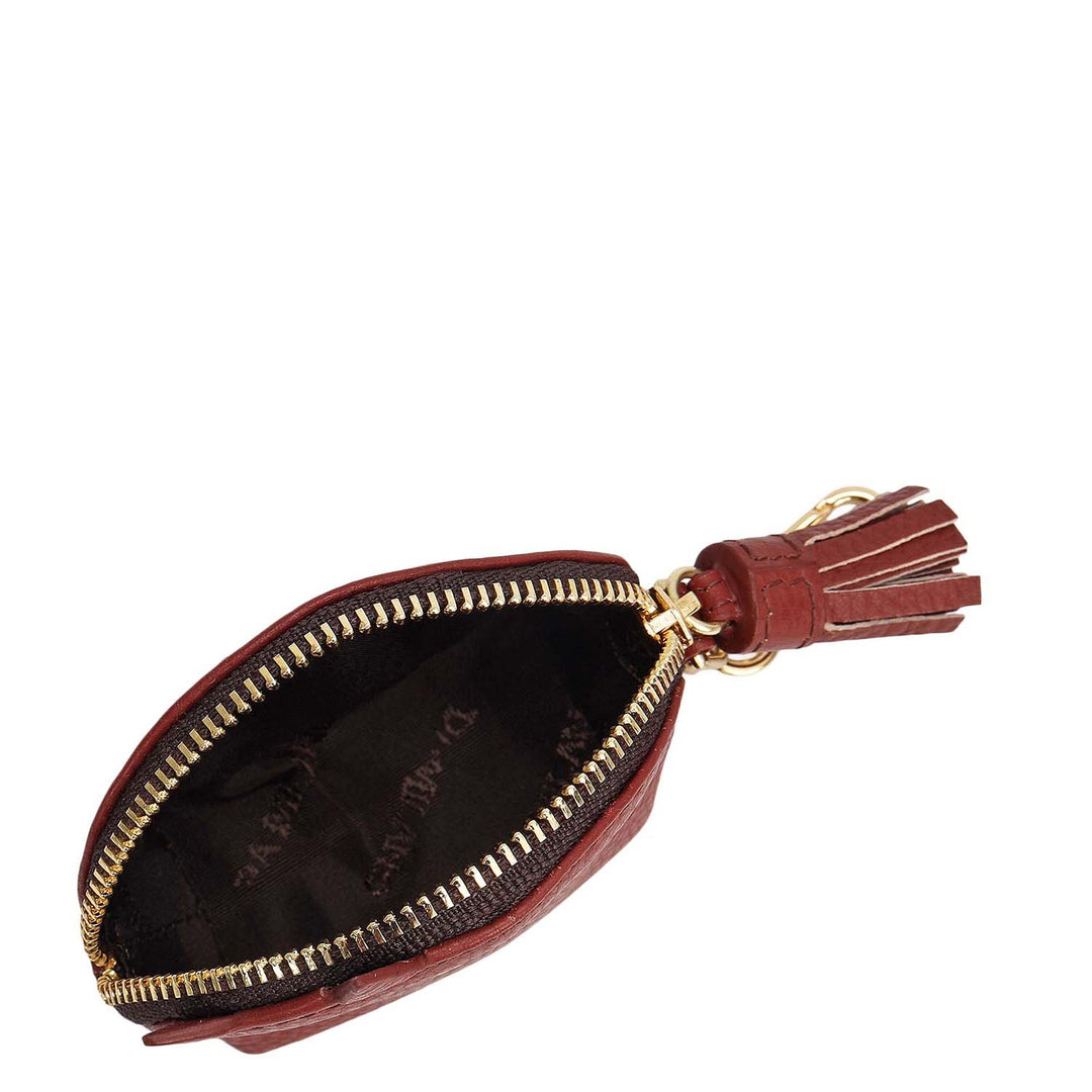 Wax Leather Bag Hanging - Burgundy