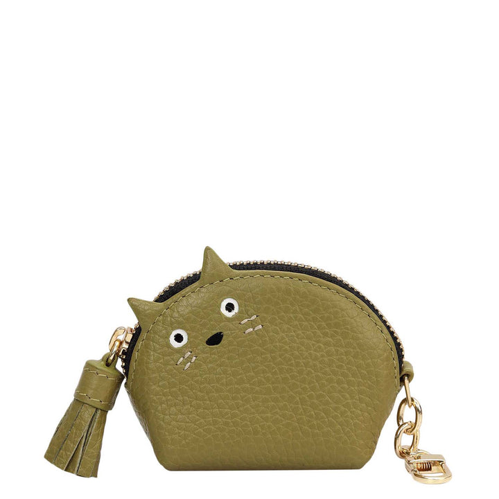 Wax Leather Bag Hanging - Fern