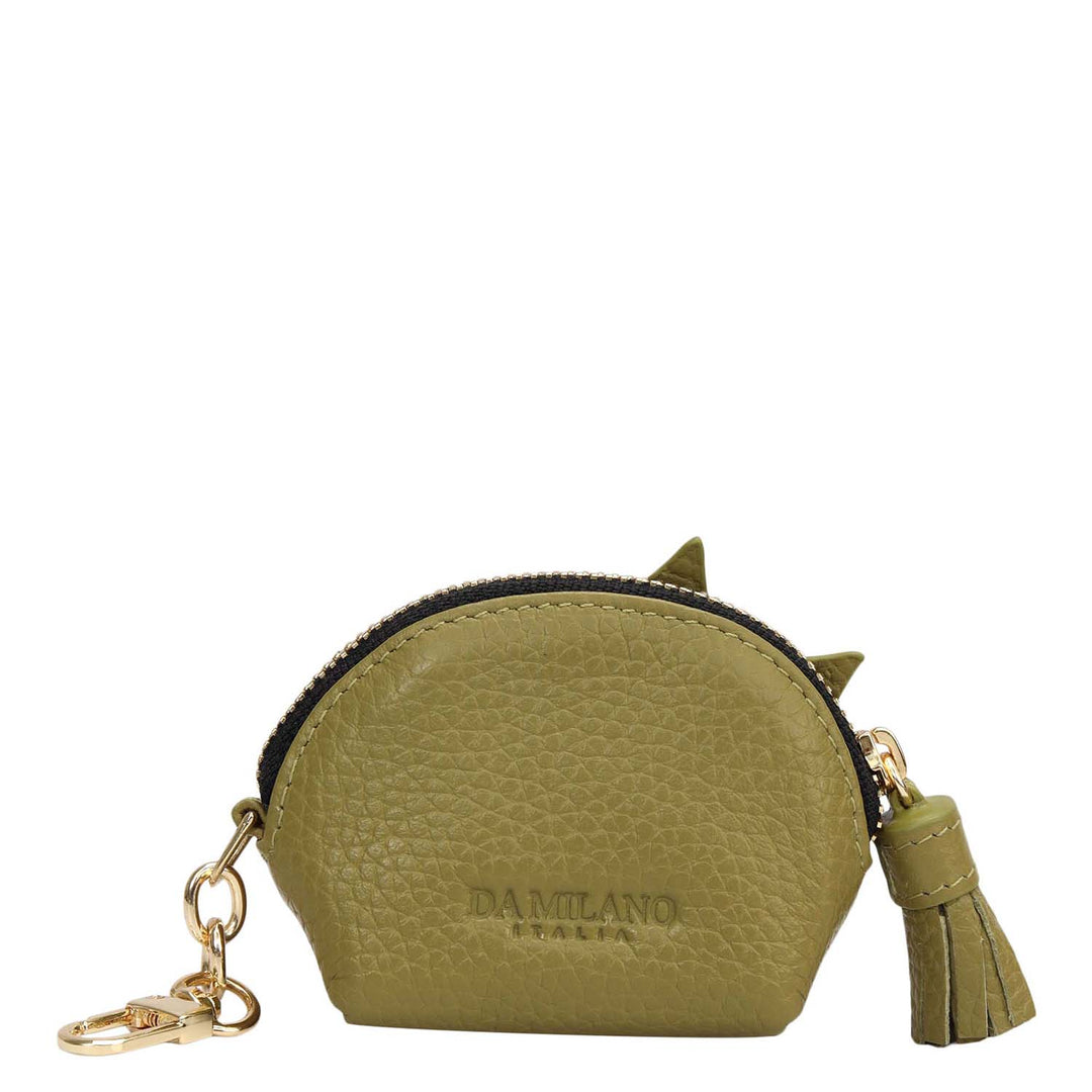 Wax Leather Bag Hanging - Fern