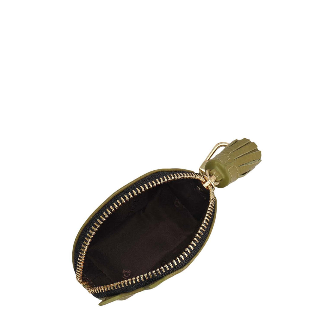 Wax Leather Bag Hanging - Fern