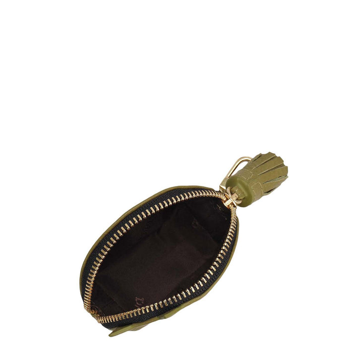 Wax Leather Bag Hanging - Fern