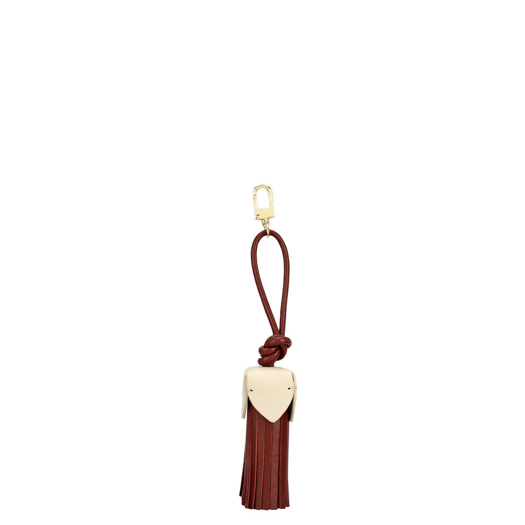 Plain Leather Bag Hanging - Burgundy